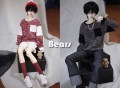 AF9207【Bears】MSD,SD, 1/3,  70cm ド-ル用セ-タ-|ワンピ/シャツ/ブラウス/セーター|◆ドール洋服（種類別）