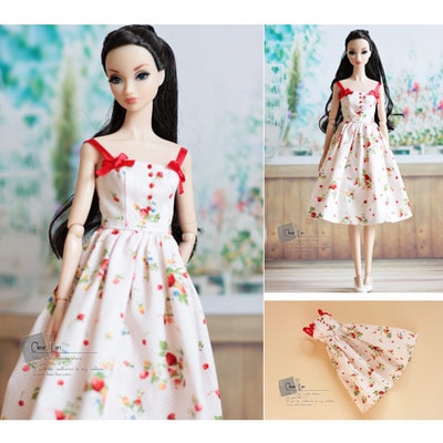 M0346【Clear Lan】Momoko/OB27/OB24/Misaki Poppy Parker/Dynamite Girls 用ワンピース