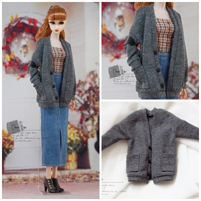 M0350【Clear Lan】Momoko/OB27/OB24/Misaki Poppy Parker/Dynamite Girls 用コ-ト