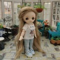 U-1243【sen】オビツ11用ウィッグ（4〜5インチ）|1/8、1/12|◆ドールウィッグ
