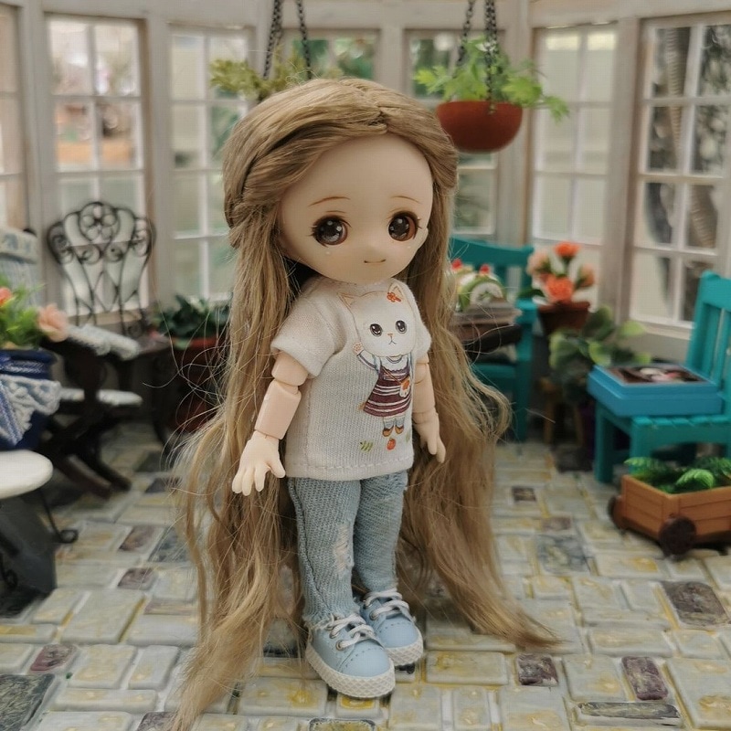 U-1243【sen】オビツ11用ウィッグ（4～5インチ）