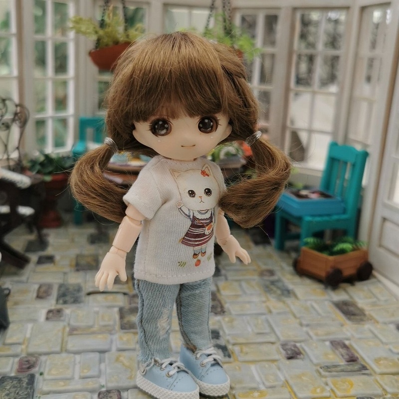 U-1248【sen】オビツ11用ウィッグ（4～5インチ）