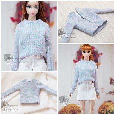 M0360【Clear Lan】Momoko/OB27/OB24/Misaki Poppy Parker/Dynamite Girls 用セーター