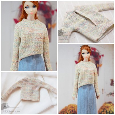 M0361【Clear Lan】Momoko/OB27/OB24/Misaki Poppy Parker/Dynamite Girls 用セーター