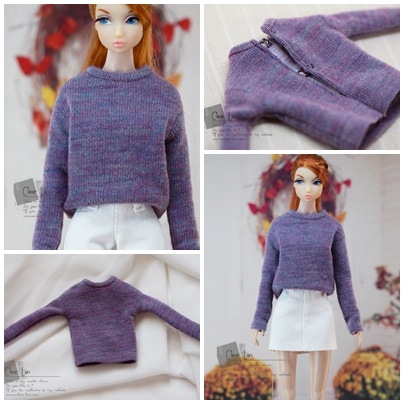 M0362【Clear Lan】Momoko/OB27/OB24/Misaki Poppy Parker/Dynamite Girls 用セーター