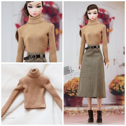 M0366【Clear Lan】Momoko/OB27/OB24/Misaki Poppy Parker/Dynamite Girls 用セーター