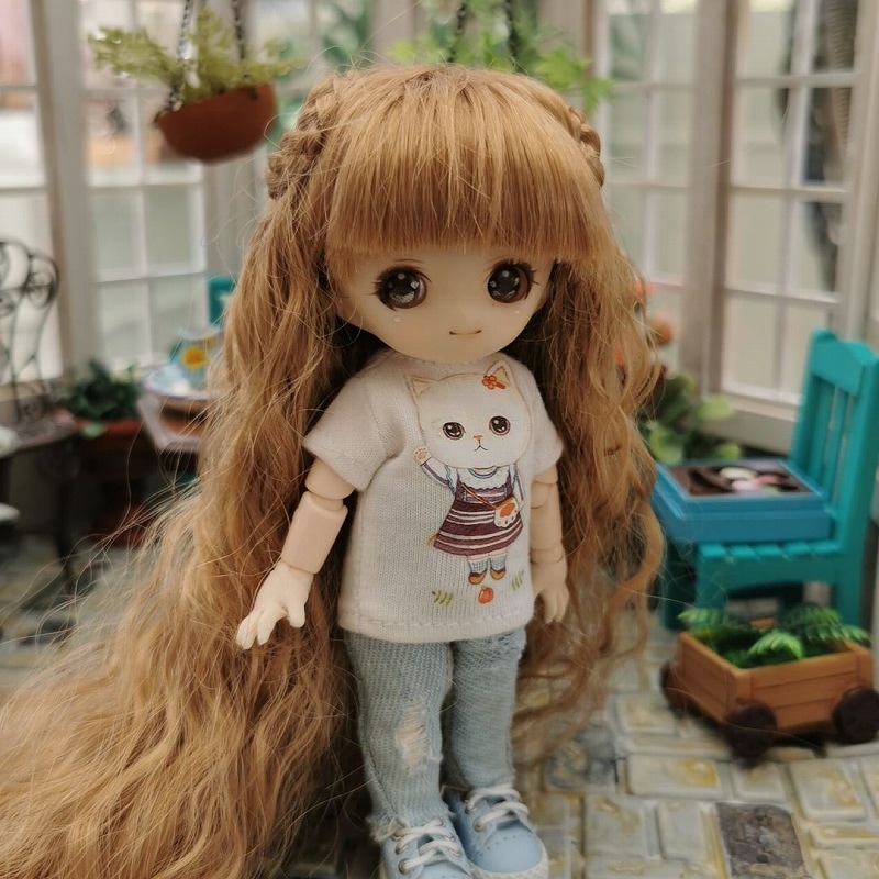 即納品U-1242【sen】オビツ11用ウィッグ（4-5インチ）