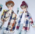 AF9466【Bears】MSD,SD, 1/3,  70cm ド-ル用シャツ|ワンピ/シャツ/ブラウス/セーター|◆ドール洋服（種類別）