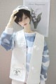 AF9476【Bears】MSD, SD女，1/3,  70cm ド-ル用ベスト|ワンピ/シャツ/ブラウス/セーター|◆ドール洋服（種類別）