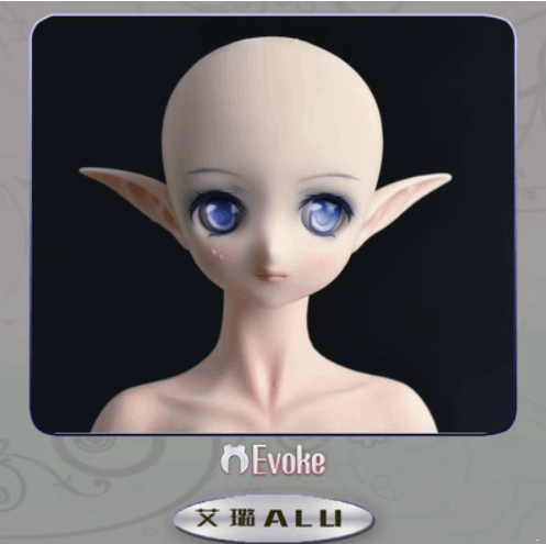 ED-Head3-alu 【Evoke Doll】シリコン制1/3ドールヘッド（alu）