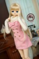 AF6528-1【mu】DD（L）,DDDY用洋服3点セット（ピンク）|女の子カジュアル服|◆ドール洋服（種類別）