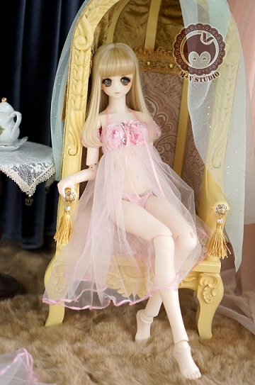 AF6738【mu】1/3DD(L/M)/DDDY用ベビードール3点セット