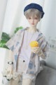 AF9555【Bears】MSD, SD女，1/3,  70cm ド-ル用シャツ（ベージュ）|ワンピ/シャツ/ブラウス/セーター|◆ドール洋服（種類別）