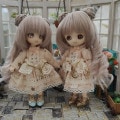 U-1279【sen】オビツ11用ウィッグ（4〜4.5インチ）|1/8、1/12|◆ドールウィッグ