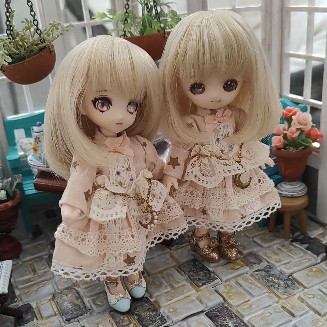 U-1281【sen】オビツ11用ウィッグ（4～4.5インチ）