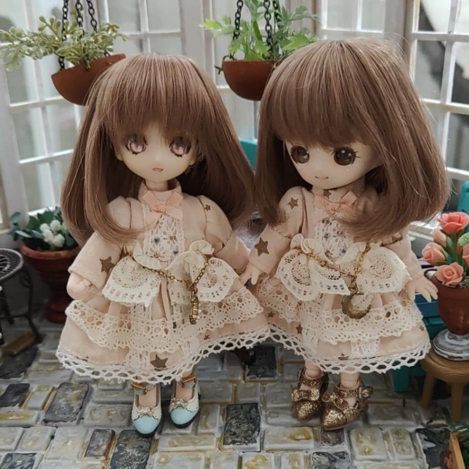 U-1283【sen】オビツ11用ウィッグ（4～4.5インチ）