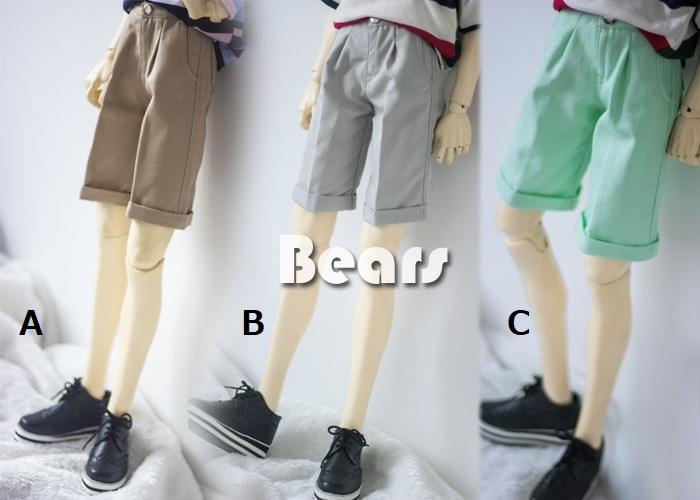 AF9661【Bears】1/4MSD, SD女，1/3,  70cm ド-ル用半ズボン