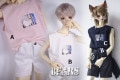 AF9672【Bears】MSD, SD女,1/3, 70cm ド-ル用タンクトップ
