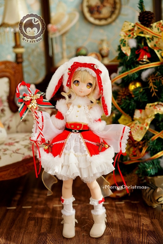 即納品AF9128【mu】MDD用クリスマス洋服10点セット