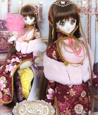 AF9756【Kon】1/3★DD(M/L) ,DDDY,DDS M/L 用チャイナドレス9点セット