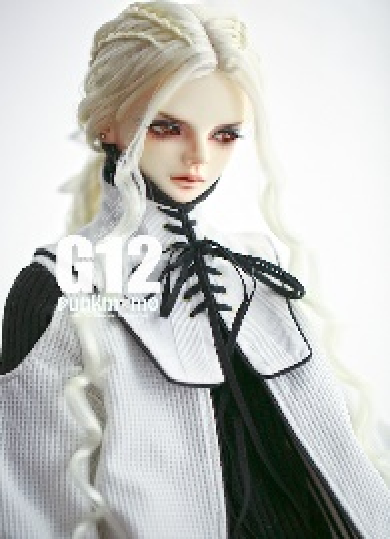 U-4153【P.K】1/3ド－ル用(小頭囲21.5~23.5cm)用ウィッグ（2色あり）