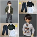AF9864【keke】★MSD、SD少年,SD13,SD17用洋服3点セット