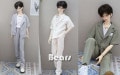 AF9945【Bears】MSD,SD, 1/3, 70cm ド-ル用洋服2点セット