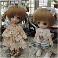 U-1296【sen】オビツ11用ウィッグ(4〜4.5インチ 11.5cm)