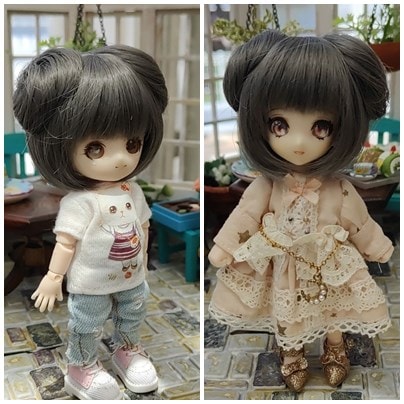 U-1299【sen】オビツ11用ウィッグ（11.5cm）