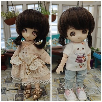 U-1300【sen】オビツ11用ウィッグ（11.5cm）