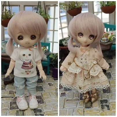 即納品U-1302【sen】オビツ11用ウィッグ（11.5cm）