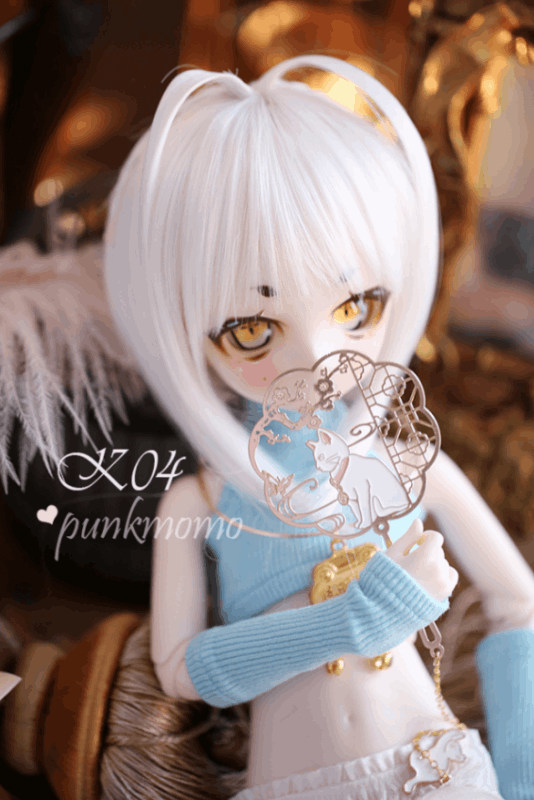 即納品(ウィッグ)U-4184【P.K】1/4MDD,1/3ド－ル用(頭囲22~23cm)用ウィッグ