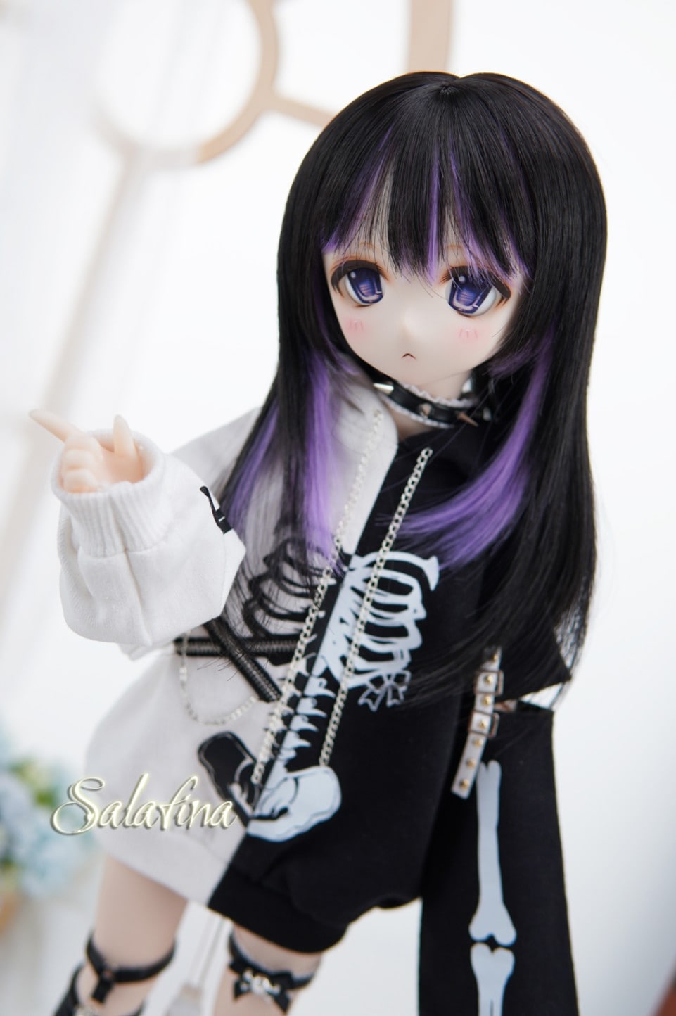 U-4187【SALA】1/3MSD，SD/DD(頭囲18~23cm)用ウィッグ