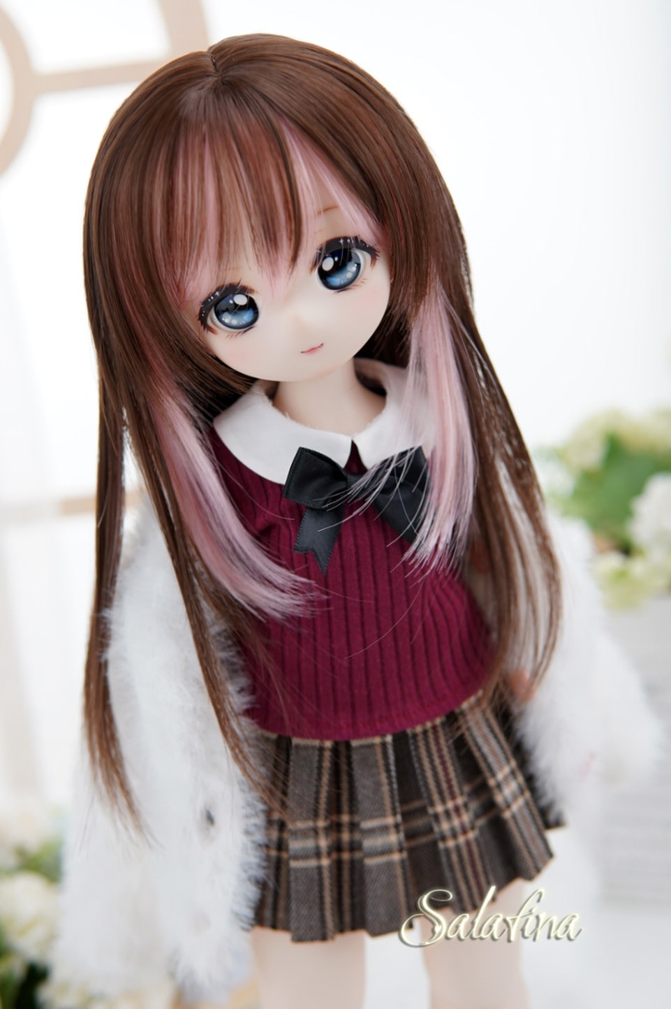 U-4188【SALA】1/3MSD，SD/DD(頭囲18~23cm)用ウィッグ