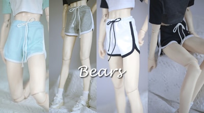 AF10023【Bears】1/4MSD, SD女，1/3,  70cm ド-ル用半ズボン
