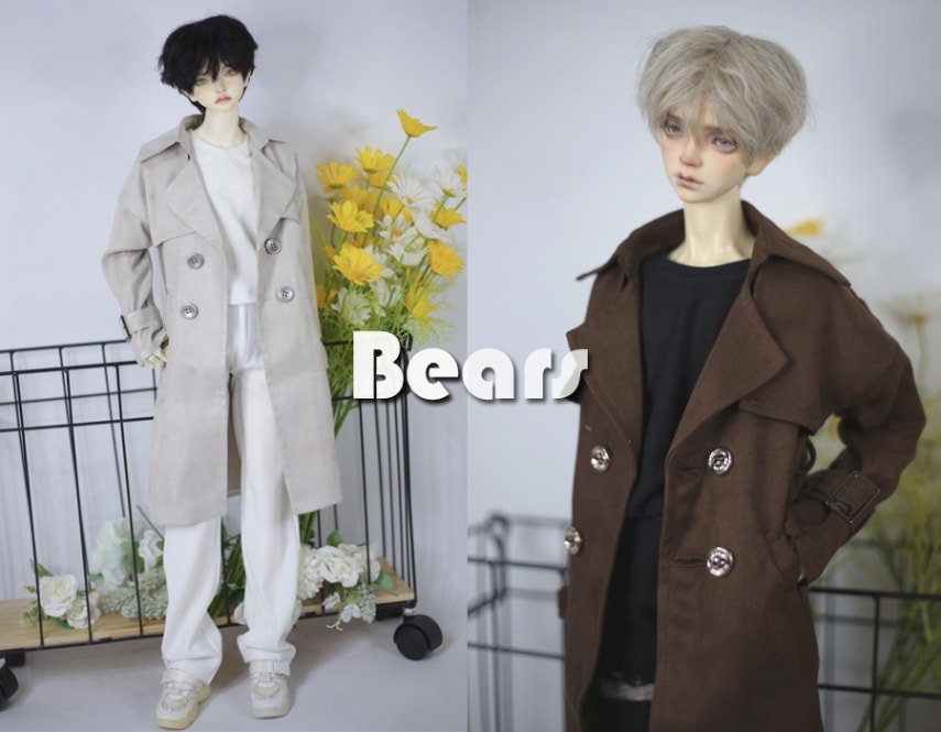 AF10097【Bears】1/4MSD, SD女，1/3,  70cm ド-ル用コ－ト