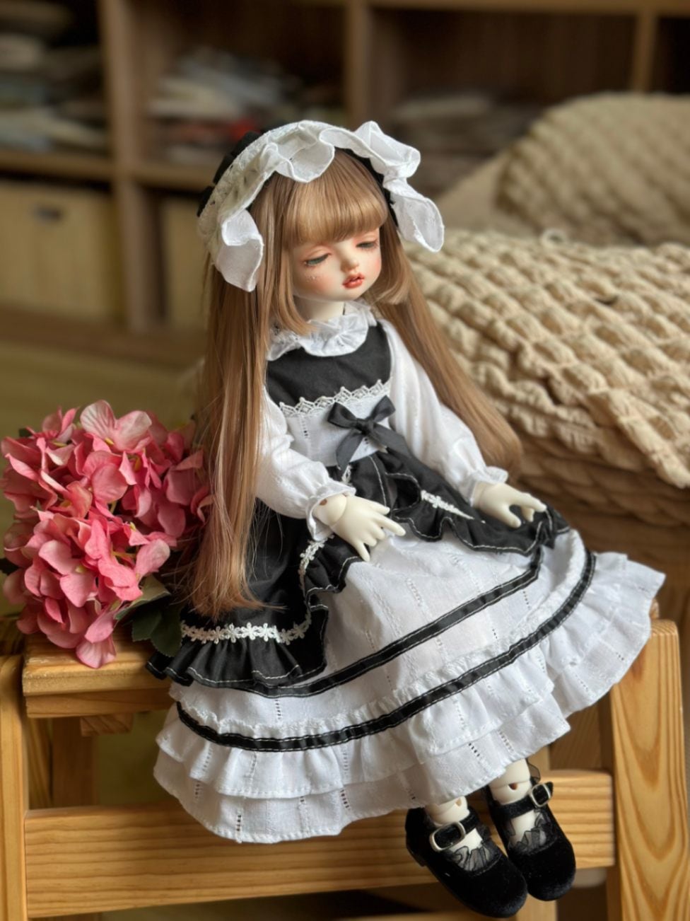 AF10139【Xmya】1/3Blythe,SD/DD,MSD,幼SD洋服2点セット
