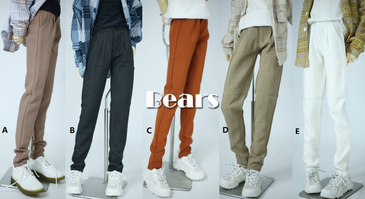 AF10145【Bears】MSD, SDGR女，1/3,  70cm ド-ル用ズボン