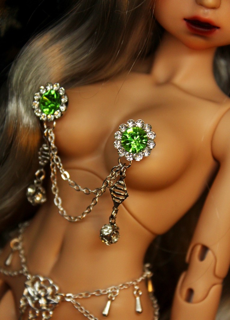 KM1682【MOMO】1/6用胸のアクセサリー（乳首は4.5cm以内で通用）