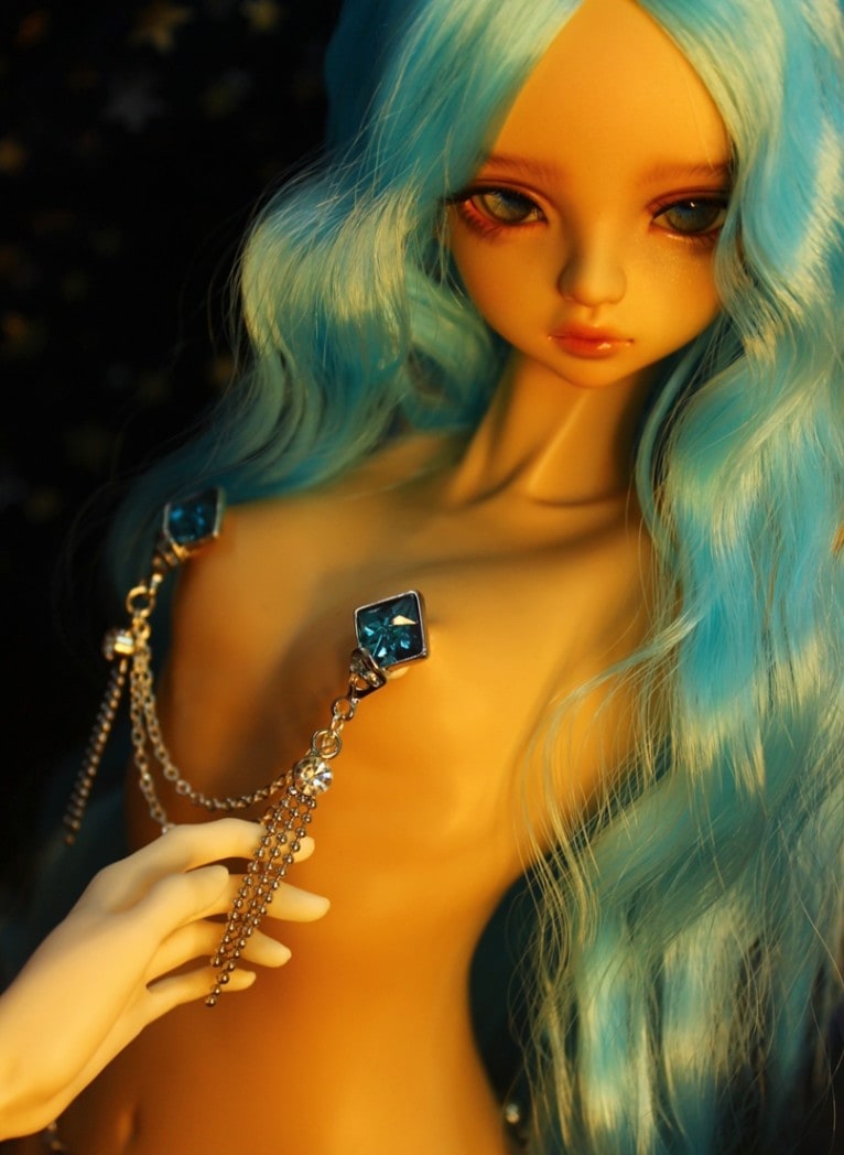 KM1690【MOMO】1/3，1/4用胸のアクセサリー（乳首は6cm以内で通用）