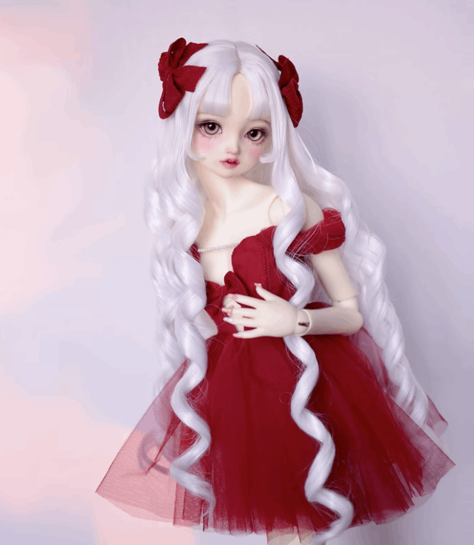 U-4258【mw】1/3幼SD,MSD，SD/DD(頭囲15.5~24.5cm)用ウィッグ