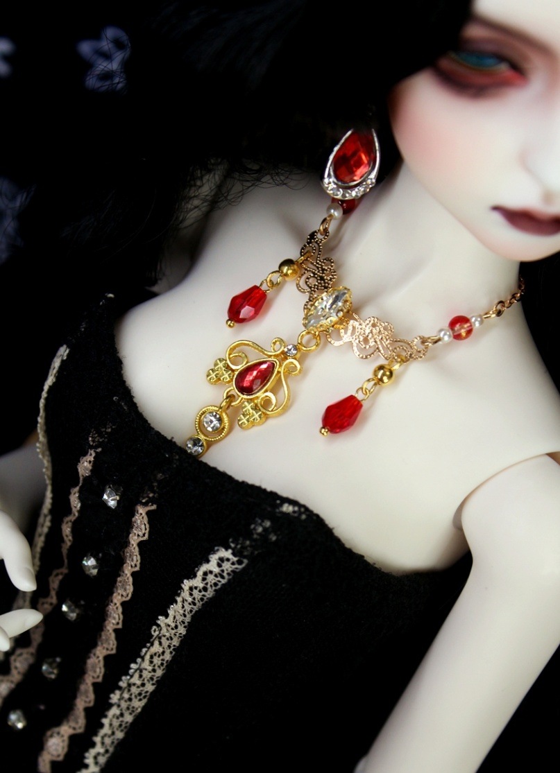 KM1697【MOMO】1/3,1/4ド-ル用ネックレス