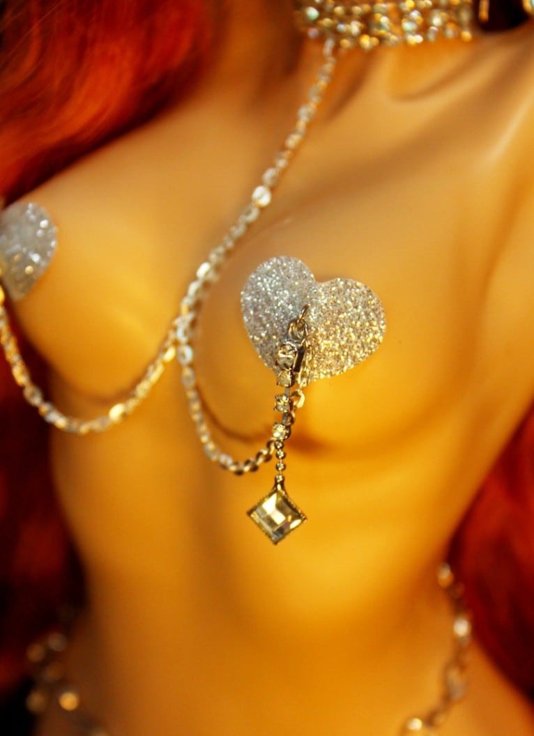 KM1698【MOMO】75cm,70cm，1/3,1/4用胸のアクセサリー（乳首は8.5cm~4.5cm以内用）