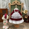 AF10230【Xmya】Blythe,SD/DD,MSD,幼SD洋服2点セット|ドレス|◆ドール洋服（種類別）