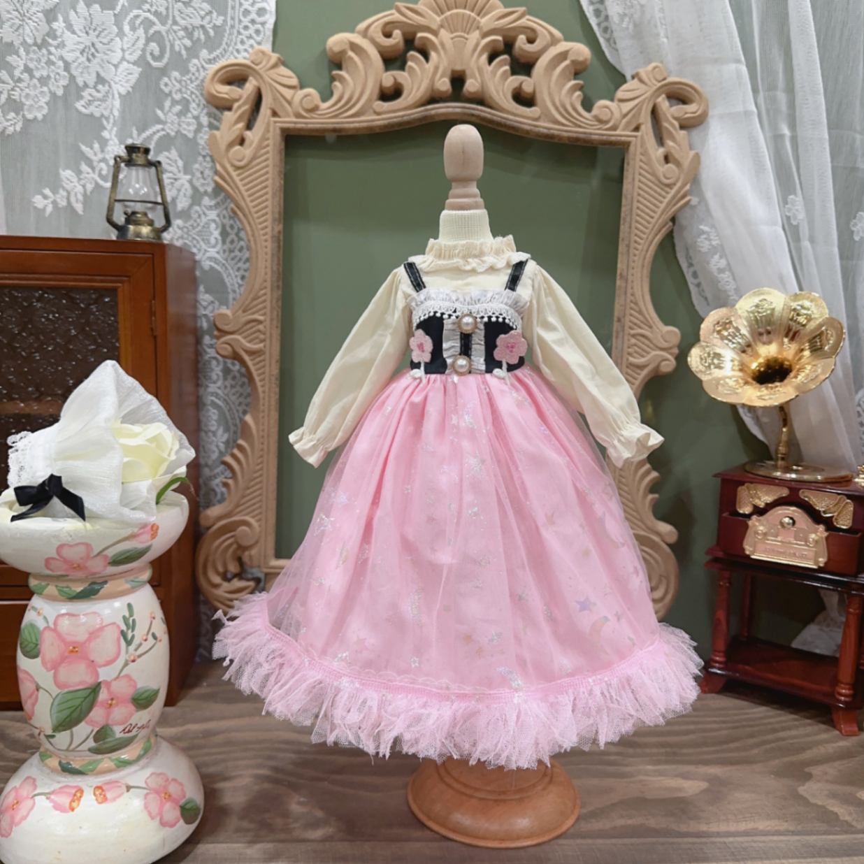 AF10247【Xmya】1/3Blythe,SD/DD,MSD,幼SD洋服2点セット