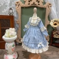 AF10249【Xmya】Blythe,SD/DD,MSD,幼SD洋服2点セット|ドレス|◆ドール洋服（種類別）