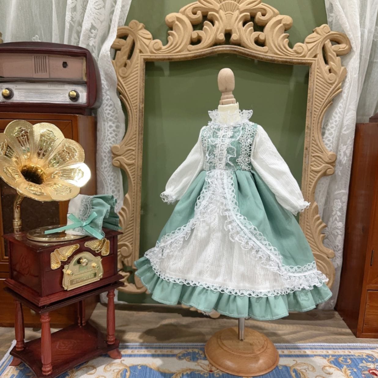 AF10274【Xmya】1/3Blythe,SD/DD,MSD,幼SD洋服2点セット