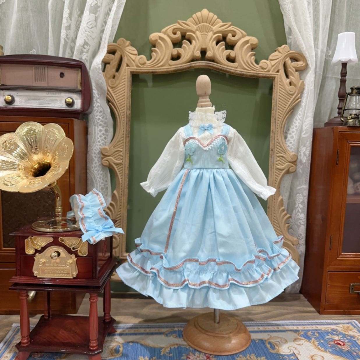 AF10276【Xmya】1/3Blythe,SD/DD,MSD,幼SD洋服2点セット