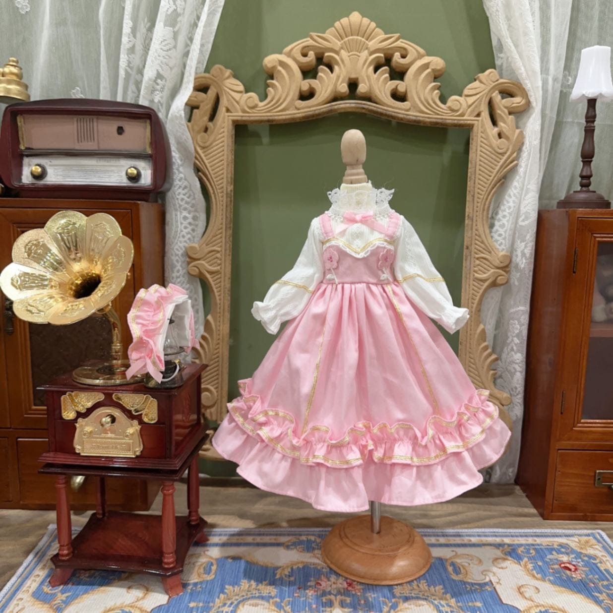 AF10277【Xmya】1/3Blythe,SD/DD,MSD,幼SD洋服2点セット