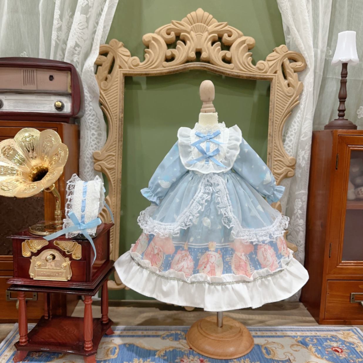 AF10285【Xmya】1/3Blythe,SD/DD,MSD,幼SD洋服2点セット